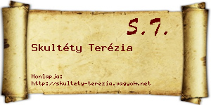 Skultéty Terézia névjegykártya