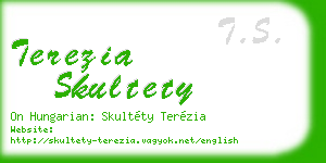 terezia skultety business card