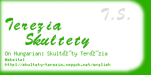terezia skultety business card